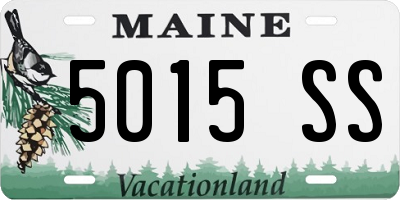 ME license plate 5015SS