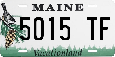 ME license plate 5015TF