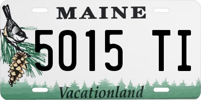 ME license plate 5015TI