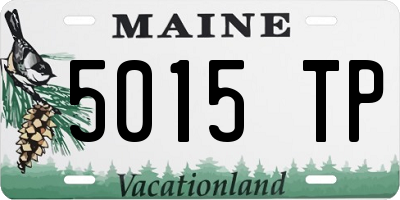 ME license plate 5015TP