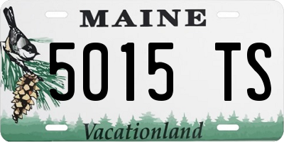 ME license plate 5015TS