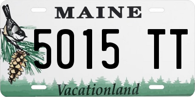 ME license plate 5015TT