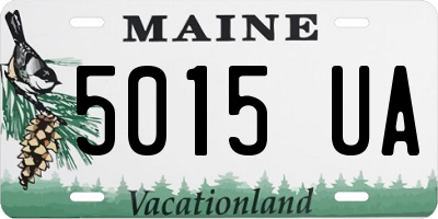 ME license plate 5015UA