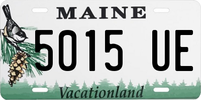 ME license plate 5015UE