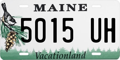 ME license plate 5015UH