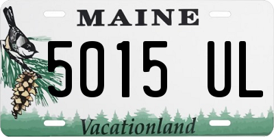 ME license plate 5015UL