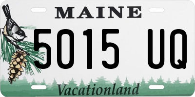 ME license plate 5015UQ