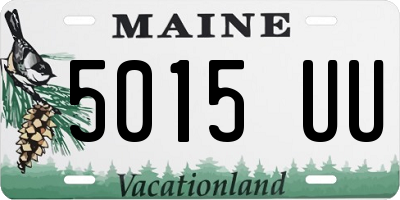 ME license plate 5015UU