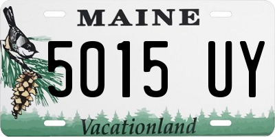 ME license plate 5015UY