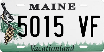 ME license plate 5015VF