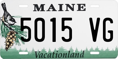 ME license plate 5015VG