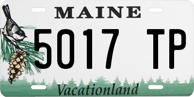 ME license plate 5017TP