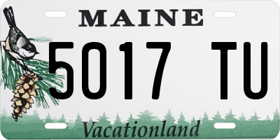 ME license plate 5017TU