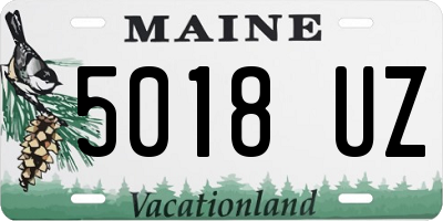 ME license plate 5018UZ