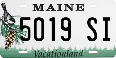 ME license plate 5019SI