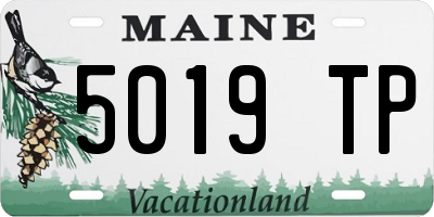 ME license plate 5019TP