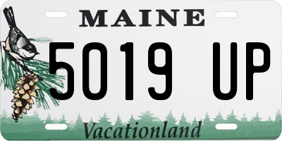 ME license plate 5019UP