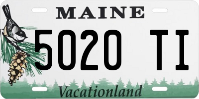 ME license plate 5020TI