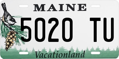 ME license plate 5020TU