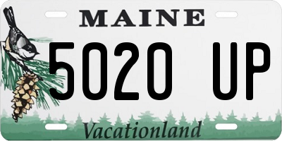 ME license plate 5020UP