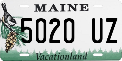 ME license plate 5020UZ