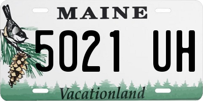 ME license plate 5021UH