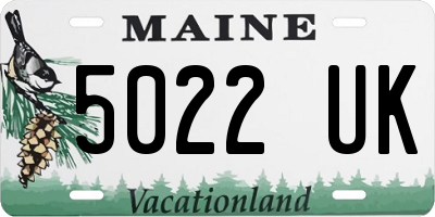 ME license plate 5022UK
