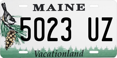 ME license plate 5023UZ