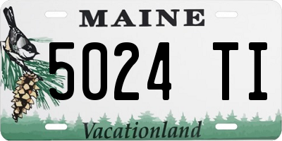 ME license plate 5024TI
