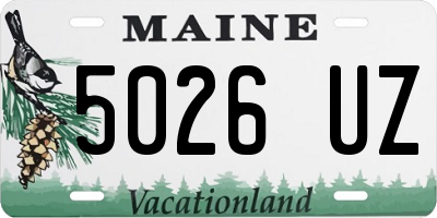 ME license plate 5026UZ