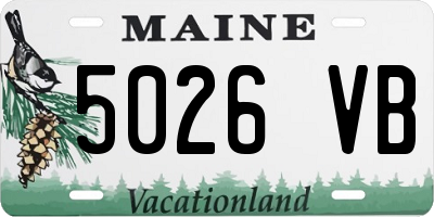 ME license plate 5026VB