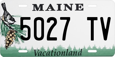 ME license plate 5027TV