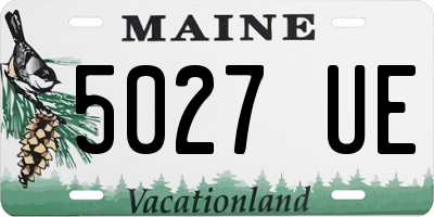 ME license plate 5027UE