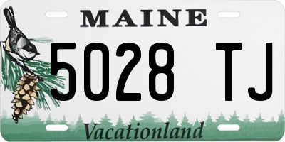 ME license plate 5028TJ
