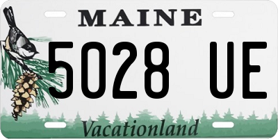 ME license plate 5028UE