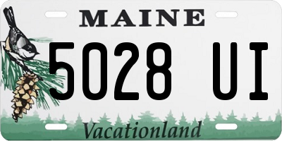 ME license plate 5028UI