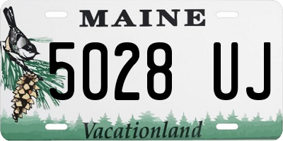 ME license plate 5028UJ