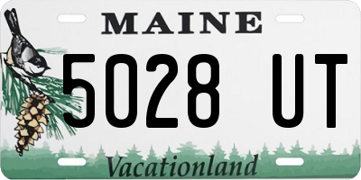 ME license plate 5028UT