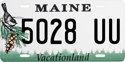 ME license plate 5028UU