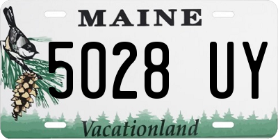 ME license plate 5028UY