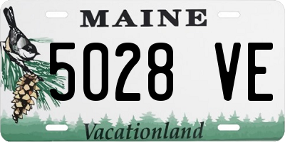 ME license plate 5028VE