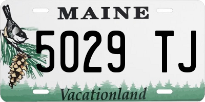 ME license plate 5029TJ