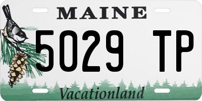 ME license plate 5029TP