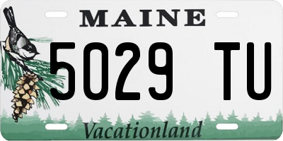 ME license plate 5029TU