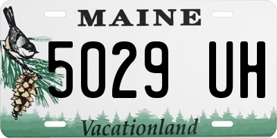 ME license plate 5029UH