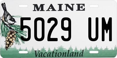 ME license plate 5029UM