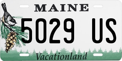 ME license plate 5029US