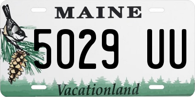 ME license plate 5029UU