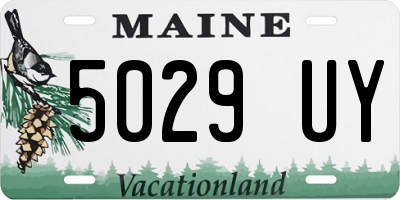 ME license plate 5029UY