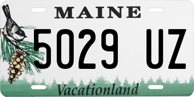 ME license plate 5029UZ